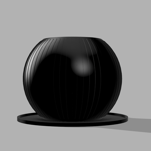 Circular Line Plot Plant || Maceta Circular Linea - 3D model önizlemesi