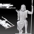 2.jpg Зевс Энтронированный Бас-Рельеф STL модель для ЧПУ и 3D печати