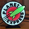 PE_logo_donesmall.jpg Planet Express Logo Iluminado Futurama
