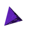 D4 Pyramid.stl Polyset Dice (Sharp Edges) - Sci-Fi Font - D2, D4 Crystal, D4 Droplet Crystal, D4, D6, D8, D10, D% Horizontal, D% Vertical, D12 and D20
