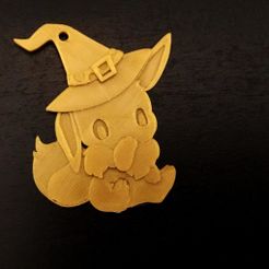 Eevee Halloween.jpg Free STL file Eevee Halloween Special・Template to download and 3D print