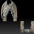 seis-2.jpg Gothic frame with bat