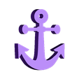 anchor_v3.stl Anchor Meeple Token for Board Games