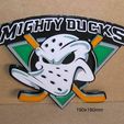 migthy-ducks-escudo-liga-americana-canadiense-hockey-cartel-campeones.jpg Ducks Migthy Anaheim, league, american, canadian, field hockey, poster, shield, sign, logo, 3d printing