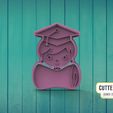 nene-graduado.jpg Fichier STL Little Boy Graduated Graduated Cookie cutter・Modèle pour imprimante 3D à télécharger
