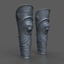 Scene1.1167.png STL file Gladiator legs armor - Tracio/Hoplomaco・3D printer model to download