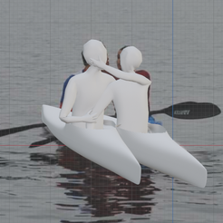 Captura-de-ecrã-2022-12-18,-às-12.30.28.png Archivo STL amantes del kayak en el agua・Diseño imprimible en 3D para descargar