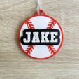 IMG_7388.jpg Baseball Bag Tag, ⚠️(CUSTOMIZABLE WITH THE LINK IN THE DESCRIPTION)