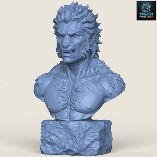 Werewolf Character Transformation Bust