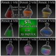 Potion 1 WH | Potion 2 WH] Potion 3 WH TRANSLUCEMt Ny | is wa a0 | % Vi { A\\ CoN 18 i Vy eine ana (BOTTOM) STL DiGitaLl FILES FOR Magic potion bottles