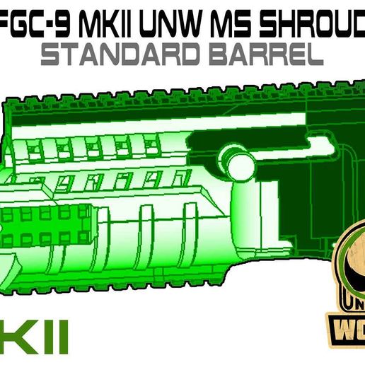 Free STL file FGC9-MKII UNW MS SHROUD set・3D print object to download・Cults