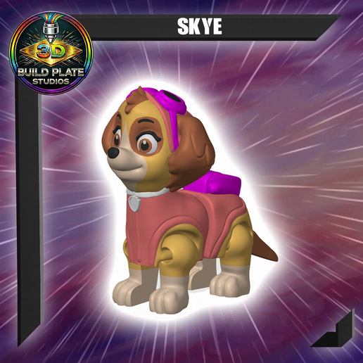 Paw Skye Multicolor Flexi Print-In-Place