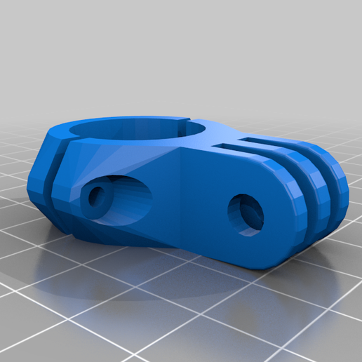 Veteran Sherman roll cage GoPro mount clamp 3D model