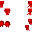 los 3 sabios_rojo_2.png Бесплатный STL файл 3 MACETAS DE ROBERT PLANT SABIOS NO VE, NO ESCUCHA , NO HABLA , POTS GLASSES ROBERT SABIOS DOES NOT READ, DOES NOT LISTEN, DOES NOT SEE - THE 3 POTS GLASSES ROBERT SABIOS DOES NOT READ, DOES NOT LISTEN, DOES NOT SEE・3D-печатная модель для скачивания