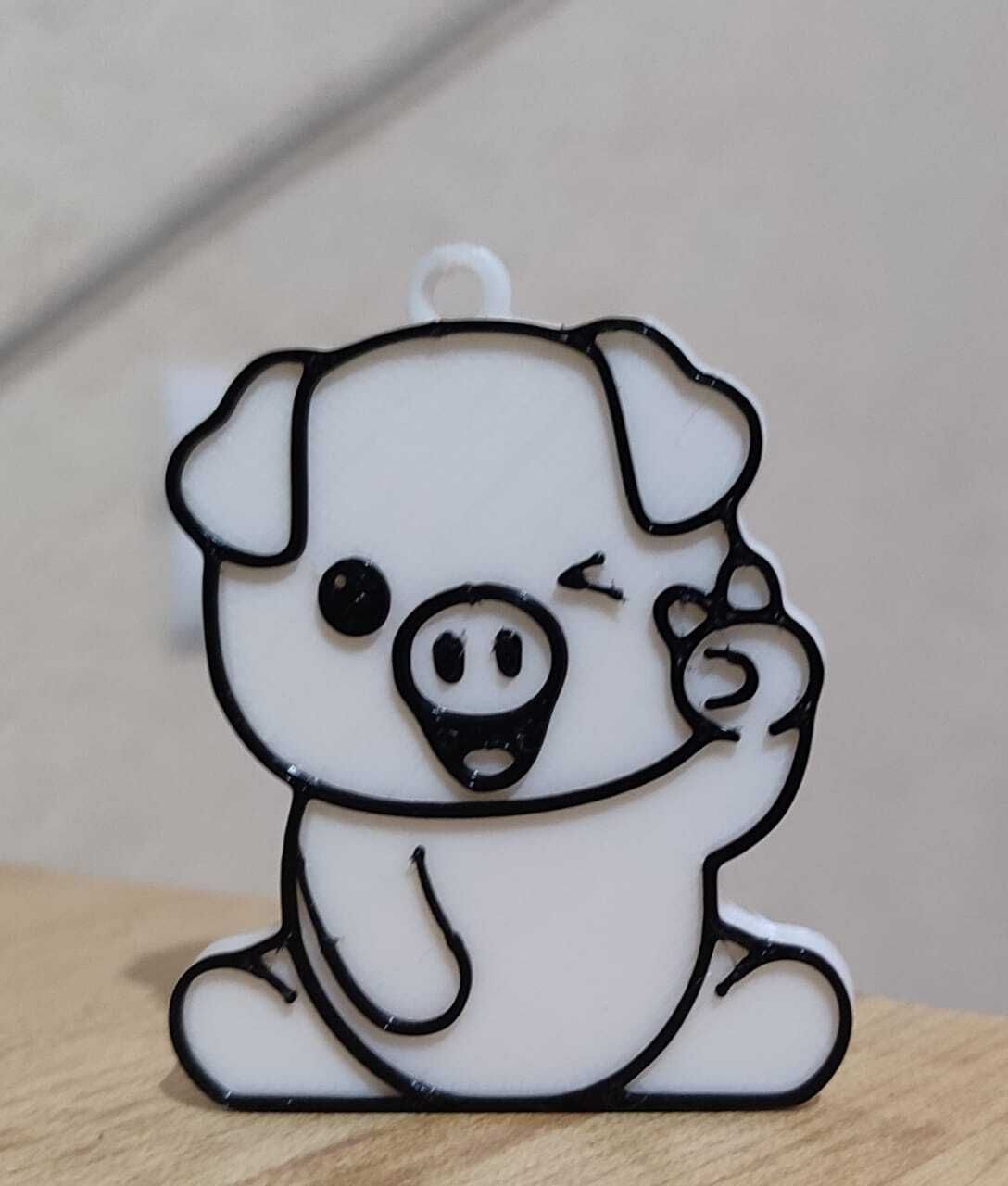 Free STL file Keychain Piggy・3D print design to download・Cults