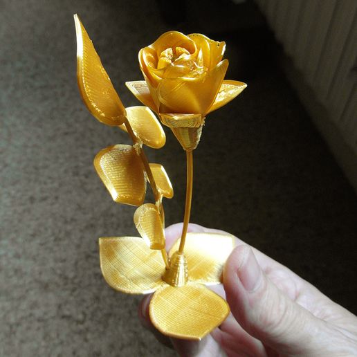 My Golden Rose 3D model
