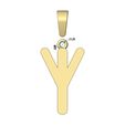 Algiz-viking-runes-alphabet-pendant-bail-08.jpg Algiz viking runes initials alphabet pendant charm bail 3D print model