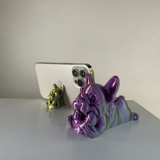 Frenchie Phone Holder and Miniature