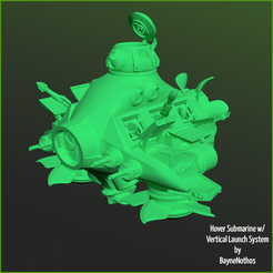 HoverSubmarineVLS.png Archivo 3D Submarino aerodeslizador con VLS・Plan de impresora 3D para descargar