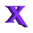 X.stl Letters and Numbers GOD OF WAR Letters and Numbers | Logo