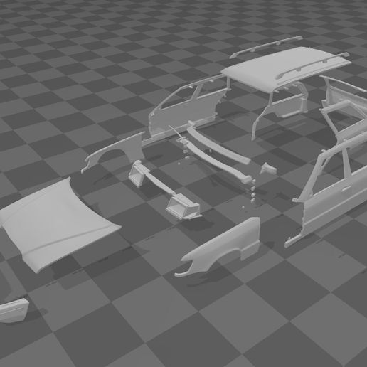 🚗 Bodywork for RC MERCEDES W124 1/10e・ STL File for 3D printing・Cults