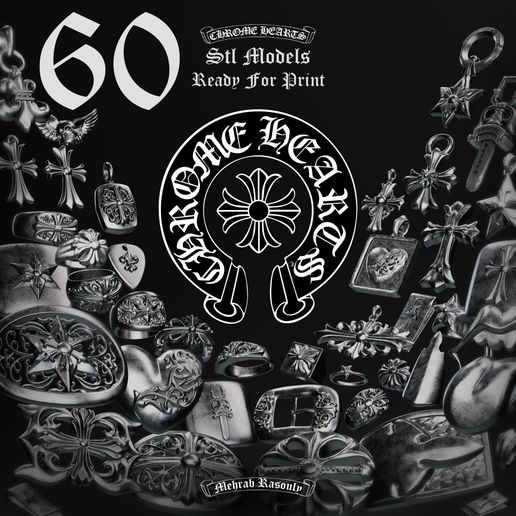 60 Chrome Hearts Printable Models Mega Pack | Rings , Buckles , Pendants , ... |