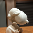 Snoopy 3D printed free 3D model 3D printer Cults fichier 3D8.png Snoopy Ace