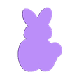 пасхальный заяц штамп 9см.stl Cookie cutter Easter Bunny 2