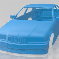 BMW-3-Series-E36-Compact-1994-1.jpg 3D file BMW 3 Series E36 Compact 1994 Printable Body Car・Design to download and 3D print, hora80