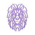 lion2.stl Lion Wall Sculpture 2D
