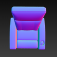 09.png 带杯架的现代躺椅 - 3D 模型