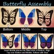 Butterfly-Assembly.jpg Multicolor Butterfly Suncatcher Lawn & Garden Art