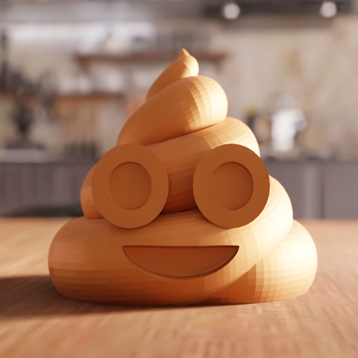 📁 3D Poop Decor STL File - 252・ STL File for 3D printing・Cults