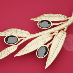 олива4.png Broche vintage texturée achetée en olive