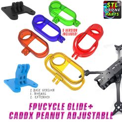1.-FPVCycle-Glide-Caddx-Peanut-Adjustable-Mount-1.jpg FPVCycle Glide+ Caddx Peanut Mount