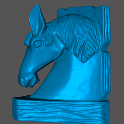 Screenshot-253.png STL file Bookend Horse・3D printer model to download
