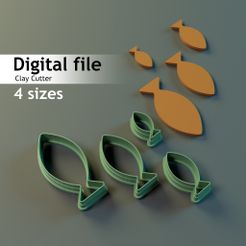 photoshop.jpg STL file FISH CLAY CUTTER・3D printable model to download