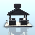 6.png Outdoor wooden pirate bar with chairs and roof (5) - Pirate Jungle Island Beach Piracy Caribbean Medieval