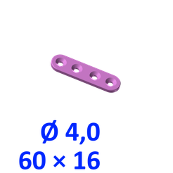 60x16_4-0.png 60x16 mounting lug, Ø 4.0 mm screw