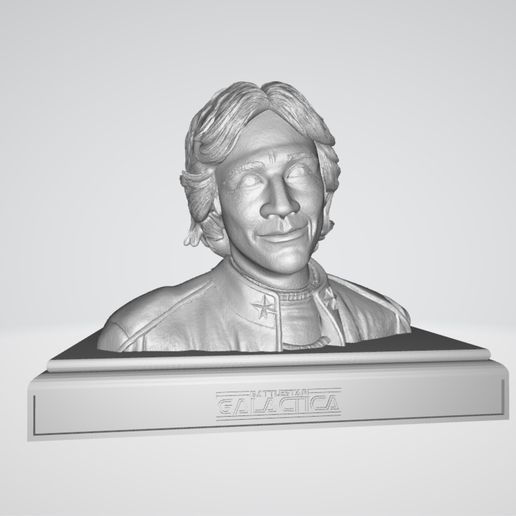 Battlestar Galactica - Apollo Bust / Ornament 3D model