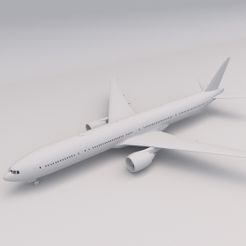 Boeing 777 1.jpg Fichier STL numérique 3D de l'avion Boeing 777 PRINTABLE