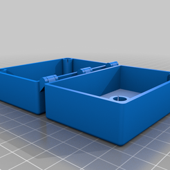 HingedBox3.png Parametric (F360) Hinged box with Magnetic Closure