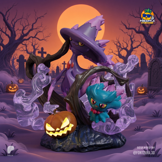 Pokemon - Misdreavus and Mismagius Halloween Figure