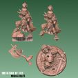 MINIATURES Fichier 3D Bingo le barbare, Halfling chaotique・Plan à imprimer en 3D à télécharger