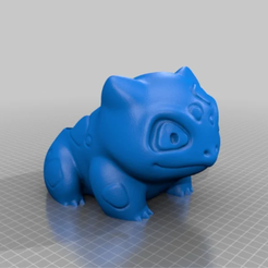 2.png Free STL file Bulbasaur pot・3D print model to download