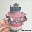 Craighill-Channel-Lighthouse-2.png CRAIGHILL CHANNEL LIGHT - N (1/160) SCALE MODEL LANDMARK
