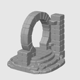 stargate-8.png Runic Stargate RPG Terrain – 25mm & 50mm Tabletop Portal
