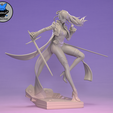 Kasumi-Grey_1.png Kasumi/Violet- Persona 5 Royal Anime Figurine STL for 3D Printing