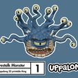 a6145a7123fd29b7c3e2d858a22df2f8_display_large.jpg Free STL file Eyestalk Monster・3D printable object to download