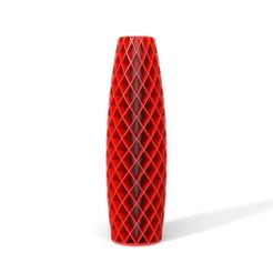 TOWERS-01-FRONT-RED.JPG STL-Datei TOWERS VASE 01・Design für 3D-Drucker zum herunterladen